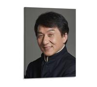 IZIWDORW Jackie Chan Impression sur toile encadrée élégante pour intérieur contemporain