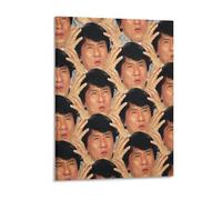 IZIWDORW Jackie Chan Impression sur toile encadrée pour décoration de chambre, salon, cuisine