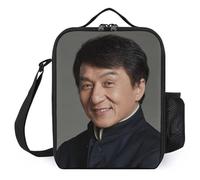 IZIWDORW Jackie chan Lot de 2 boîtes à déjeuner (taille L + petite), couleurs assorties avec sac de glace partagé, solution de préparation des repas familiaux