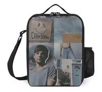 IZIWDORW Louis Tomlinson Boîtes à déjeuner isothermes étanches à 3 couches avec porte-couverts pour homme et femme (26,7 x 20,3 x 11,4 cm)