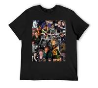 IZIWDORW Louis Tomlinson EcoConscious T-shirt à manches courtes en coton durable pour la mode éthique, Noir , M
