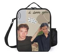 IZIWDORW Marcus Martinus Lot de 2 boîtes à déjeuner (taille L + petite), couleurs assorties avec sac de glace partagé, solution de préparation des repas familiaux