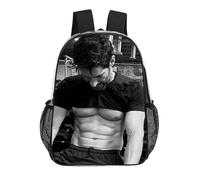 IZIWDORW Michele Morrone Sac à dos écologique en PVC transparent étanche pour garçons filles enfants