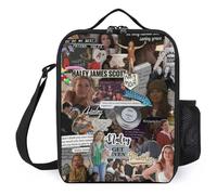 IZIWDORW Nathan Scott Boîtes à déjeuner imperméables et isolées, sac à repas portable avec bandoulière amovible, tissu Oxford durable