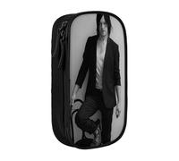 IZIWDORW Norman Reedus Trousse à crayons pour matériel de photographie Tissu Oxford de protection pour objectifs, cartes SD et stylos