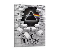 IZIWDORW Pink Floyd Toile encadrée faite à la main Décoration murale moderne pour chambre à coucher bureau
