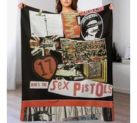IZIWDORW Sid Vicious Couverture lavable et durable pour adolescent Canapé d'hiver Séchage rapide Ne perd pas ses poils, toucher velours