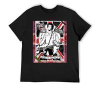 IZIWDORW Sid Vicious EcoConscious T-shirt à manches courtes en coton durable pour la mode éthique, Noir , L