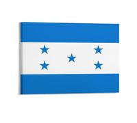 IZIWDORW Toile murale encadrée avec drapeau du Honduras pour une atmosphère paisible à la maison, au bureau