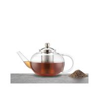 IZMIR Théière inox et verre 1.4L avec infuseur La Cafetière KitchenCraft 6 tasses