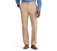 Izod Pantalon Chino américain Coupe Droite Devant Plat décontracté, Kaki Anglais, 30W / 30L Homme