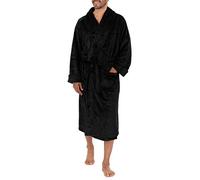 Izod Peignoir en Polaire Douce et Confortable, Noir, XXL/3XL Homme