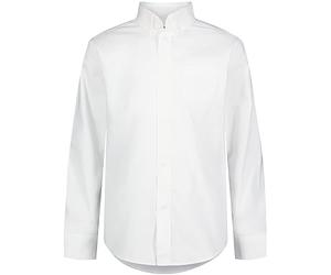 Izod Uniform Young Men's Long Sleeve Oxford Shirt, White, Large
