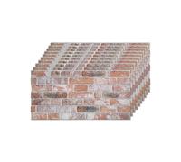 Izodekor - Lot de 10 panneaux muraux 3D en polystyrène imitation pierre - Pour cuisine, salle de bains, balcon, chambre à coucher, salon, mur arrière de cuisine et terrasse - Temple ancien