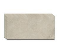 IZODEKOR - Panneau mural SPC aspect béton/pierre naturelle, gris, 60 x 120 cm, 4 pièces, imperméable, résistant aux rayures, à la chaleur, protection anti-éclaboussures, revêtement mural en PVC pour