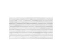 Izodekor - Panneaux muraux 3D en polystyrène imitation pierre - Pour cuisine, salle de bains, balcon, chambre à coucher, salon, mur arrière de cuisine et terrasse - Blanc neige