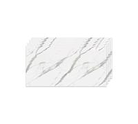 IZODEKOR Revêtement mural aspect marbre - Lot de 4-120 x 60 cm- Alternative au carrelage de salle de bain/cuisine, panneau mural pour mur arrière de cuisine, salle de bain, intérieur-Ice Berg Grey New