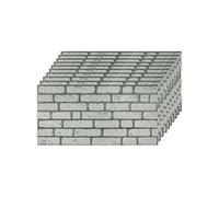 IZODEKOR Revêtement mural, aspect pierre, 100 x 50 x 2 cm, panneau mural effet 3D, pour cuisine et salon, utilisable à l'intérieur et à l'extérieur, 10 pièces