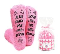 iZoeL Cadeau Femme Chaussettes Femme Cadeau Saint Valentin Petite Amie Épouse Fille, Chocolate Cadeau Femme Fantaisie Gâteau Chaussette Si Tu Vois Ça, Apporte Moi Cadeau Maman Soeur Meilleure Amie
