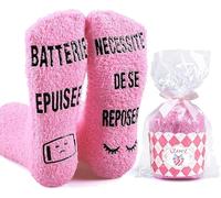 iZoeL Chaussettes Femme Fantaisie Humour Chaussettes Amusante Homme, Rigolote Cadeau Anniversaire et Noel Chaussettes Peres maman