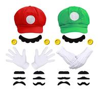 iZoeL Deguisement Rouge Vert Chapeau