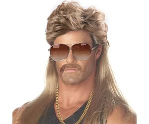 iZoeL Perruque année 80/année 70/Mulet/Eddie/Soirée Déguisée Année 80, Style/Idole/Mulet/Eddie/Musicien/Chanteur/Rock/Des 80s Perruque - Costume Carnaval/Halloween/Cosplay