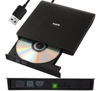 Izoxis Lecteur DVD CD/RW Externe USB Pour PC Ordinateur Portable Notebook Noir