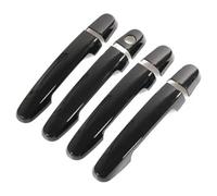 IZQLTWKR Couvercle Poignée Porte Extérieure Pour T&oyota Pour Aygo MK2 2015 2016 2017 2018 Accessoires Voiture Extérieur Poignée Porte Poignée Couverture Garniture Autocollant Style(Black a)