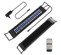 Izrielar 18W LED Éclairage d'Aquarium, 5 Modes, 24/7 Lampe Dimmable, 10 Niveaux de Gradation, pour Aquariums d'Eau Douce 55-80cm, Plusieurs Modes Climatiques