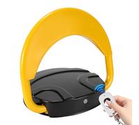 Izrielar Barrière de parking avec télécommande,Barrière de parking pliable avec 2 télécommandes,Borne de parking anti-collision 180°, étanche Barrière de parking automatique