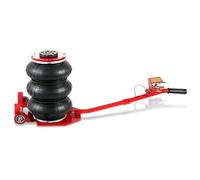 Izrielar Cric pneumatique 3T Air Jack - Capacité de charge : 6600 kg - Hauteur réglable : 150 à 400 mm - Triple sac - Avec poignée droite - Pour voiture, SUV, atelier, changement de pneu (raccord G1/4