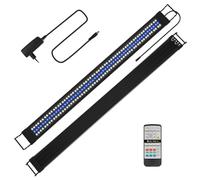 Izrielar éclairage LED pour aquarium 45W, éclairage d'aquarium en mode 24/7, 5 modes DIY, luminosité réglable, gradation en 10 étapes, pour aquariums d'eau douce de 120-150 cm