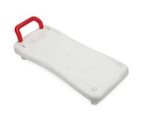 Izrielar Siège de Baignoire pour Personnes âgées, Planche de Bain pour s'asseoir, avec poignée, Plateau de siège en Plastique, Chaise pour Salle pour Personnes âgées, Blanc, Charge maximale 150 kg