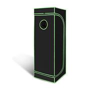 Izrielar Tente de Culture, Grow Box, Grow Box, Opaque et imperméable, Serre pour la Maison, Oxford 600D, 40x40x120cm Noir et Vert