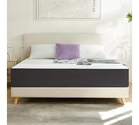 IZTOSS Luxe Matelas 160x200 - Épaisseur 25cm - Mousse - Confort Mi-Ferme - Blanc + Gris