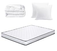 IZTOSS Matelas 140x190 cm - Épaisseur16cm Luxe Memoire de Forme Matelas - Rembourrage Super Soft (140x190-Matelas+Couette+Oreiller)