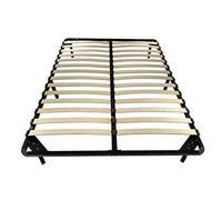 IZTOSS Sommier à Lattes 160x200CM - Sommier 160 x 200 pour Cadres de Lit Places - Sommier Cadre Lattes en Bois renforcé sur Pieds Amovible (Sommier-160x200Pieds)