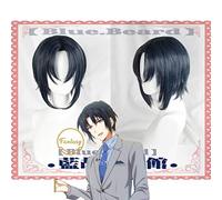 IZUMI IORI Game IDOLiSH7 Perruque courte synthétique pour adulte Halloween Jeu de rôle + bonnet de perruque