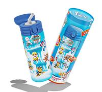 IZY Gourde Enfant - Paw Patrol - Gourde Enfant avec Paille - 350 ml - Bouteille Isotherme - sans BPA - bouteille d'eau personnalisable (Bleu Rafraîchir)
