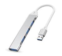 IZyufan Hub USB,Hub USB 3.0 Multi USB 4 Ports,avec 1 USB 3.0 5Gbps et 3 USB 2.0, pour Ma-c-Book, Ordinateur Portable, Disque Dur, Clé USB, Souris, Clavier etc.