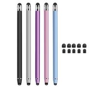 IZyufan Stylet pour Tablette, 2 en 1 Écran Tactile Capacitif Stylus, Stylet en Caoutchouc Touch Pen Universels pour iPhone Pad Kindle Galaxy Tablette Android iOS Smartphones