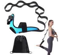Izzila Stretching Strap with Loops and Detachable Foot, Sangle de Yoga, Band D'étirement de fitness, Sangle Yoga pour Etirement, Sangles de fitness pour Femme Homme (Bleu)
