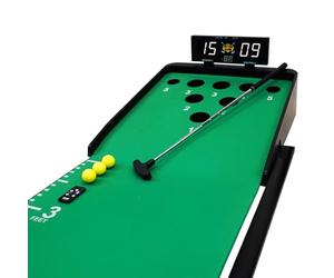 Izzo Golf Putter Clash Electronic Putting Game - Tableau de bord numérique et 4 modes de jeu, jeu de golf intérieur extérieur pour adultes, 3,4 m Putting Green Mat, cadeaux de golf pour hommes, putter