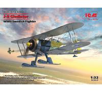 J-8 Gladiator, Chasseur Suédois WWII 1:32 Kit Maquette Plastique ICM
