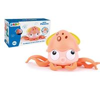 J.A.D.E - Jouet À Remonter Poulpie La Pieuvre - Jeux À Tirer - 048882 - sans Piles et Fonctionne dans l'eau - Rose - Plastique - Jeu pour Enfant - Jade - 23 cm x 13 cm - À Partir de 10 Mois
