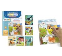J.A.D.E - Livre de Coloriage Magique à l'eau - Loisir Créatif - 030641 - - Voyage - Jeu pour Enfant - Réutilisable - sans Taches - Design Français - À Partir de 2 Ans