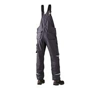 J.A.K. 160350B120 Série 1603 Salopette, 65% Polyester/35% Coton, Gris/Noir, Taille 66 L