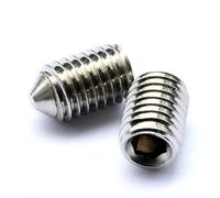 J&A Racing International - Lot de 10 vis sans tête à bout conique en acier inoxydable - A2 3 mm/M3 x 5 mm