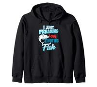 J’Adore Étudier Les Poissons Humour Océan Nerds Sweat à Capuche