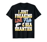 J’Adore Vraiment Poissons Bateaux Et Chants Marins T-Shirt